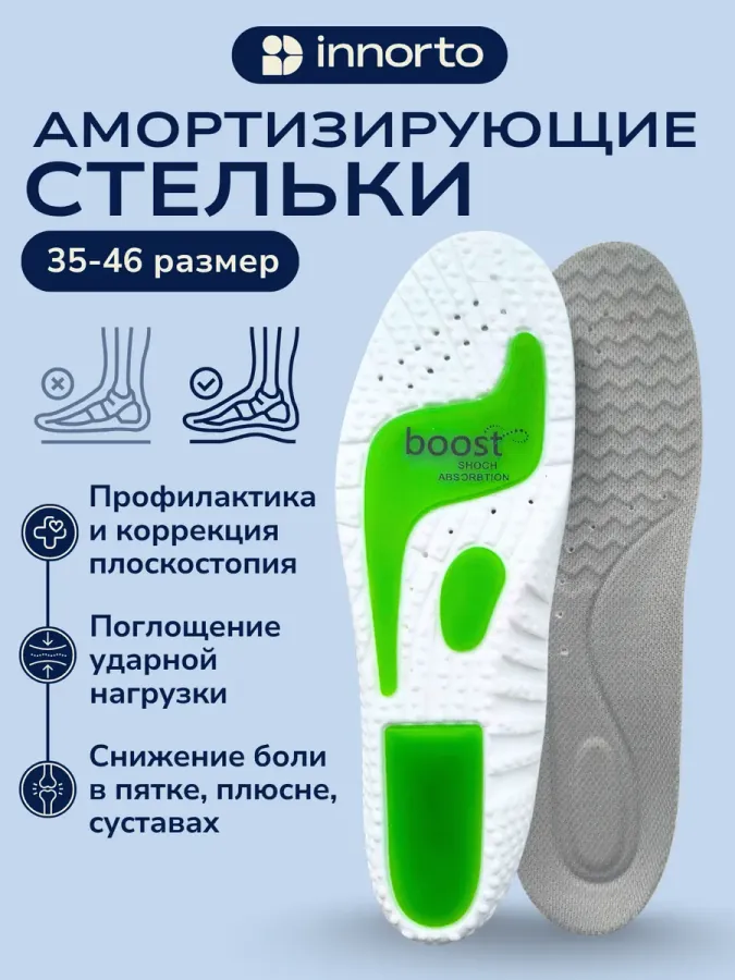 Стельки ортопедические при пяточной шпоре